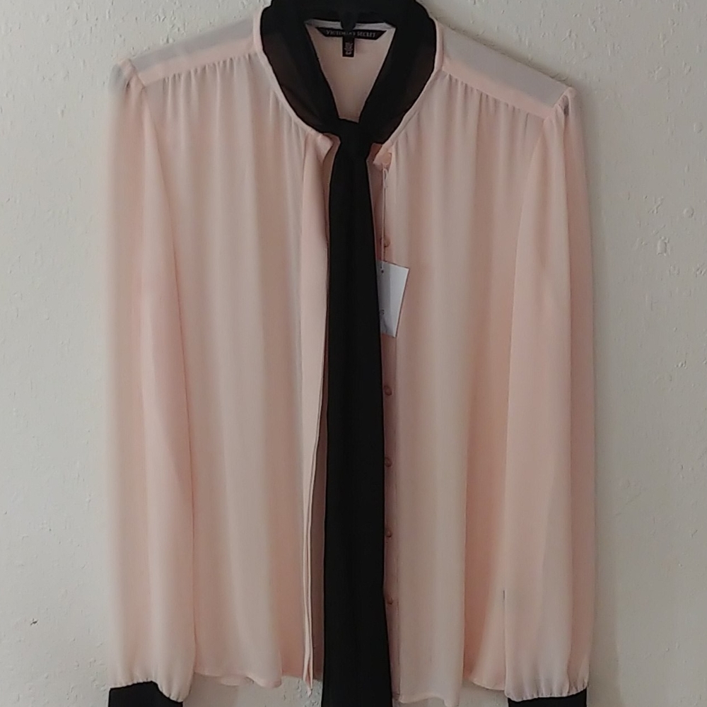Light Pink Long Sleeve Blouse